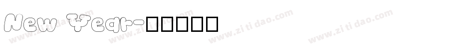 New Year字体转换